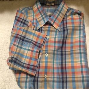 Men’s Peter Millar Button Down Plaid Shirt